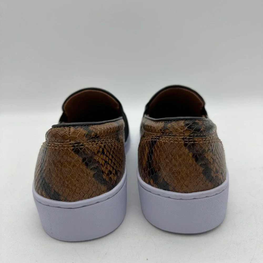 Vionic 10011660 Womens 7 Splendid Demetra Boa Brown Leather Slip On Sneakers‎